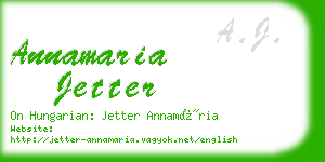 annamaria jetter business card